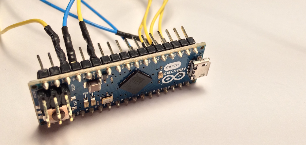 Arduino micro used for the self-balancing robot.