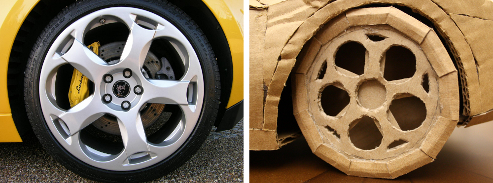 Wheel comparison.